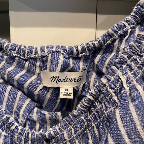 Madewell- Off Shoulder Dress, Blue, Size Medium, great condition - Picture 2 of 3